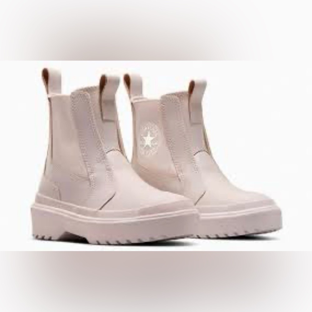 Converse Chuck Taylor All Star Clelsea Lugged Leather Boots Blush Pink